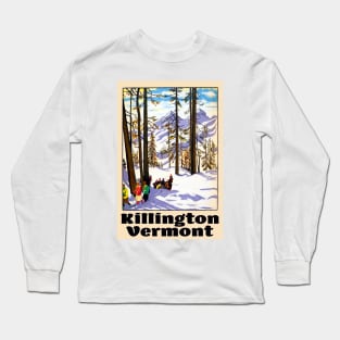 Ski Killington Vermont Vintage Skiing Long Sleeve T-Shirt